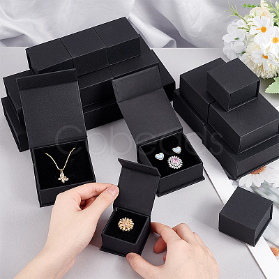 18Pcs 3 Styles Paper Magnetic Flip Jewelry Storage Gift Case CON-PH0003-03-1