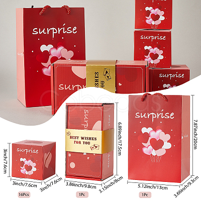 Birthday Cardboard DIY Surprise Gift Box Creative Bounce Boxes Sets DIY-WH20031-064D-1