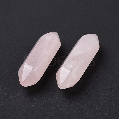 Natural Rose Quartz Terminal Pointed Pendants G-C007-02B-12-1