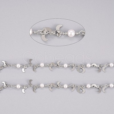 3.28 Feet Handmade Brass Beaded Chains X-CHC-I029-03P-1