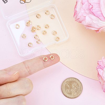 50Pcs Brass Open Jump Rings KK-BBC0027-90B-1
