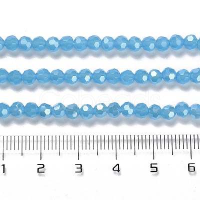 Electroplate Glass Beads Strands EGLA-A035-J4mm-A07-1