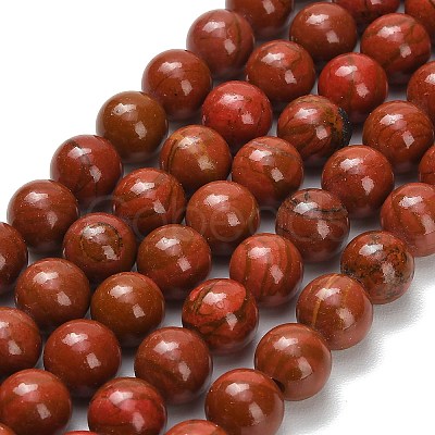 Synthetic Red Jasper Beads Strands G-F826-B02-10mm-1