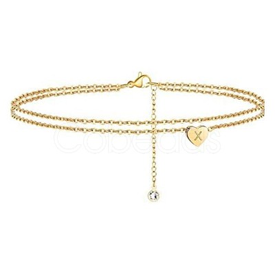 Heart Brass with Crystal Rhinestone Anklets FS-WGC43DA-15-1