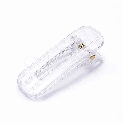 Transparent Plastic Alligator Hair Clips PHAR-F016-04-1