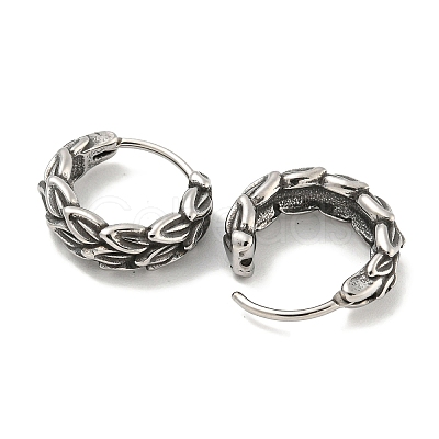 316 Surgical Stainless Steel Hoop Earrings EJEW-D096-12AS-12-1