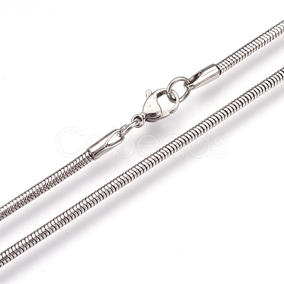 Tarnish Resistant 304 Stainless Steel Necklaces NJEW-G313-09P-1
