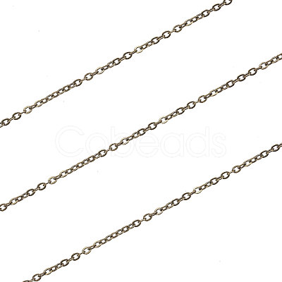Brass Coated Iron Cable Chains CH-CJ0001-02AB-1