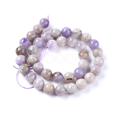 Natural Amethyst Beads Strands X-G-L555-01-6mm-1