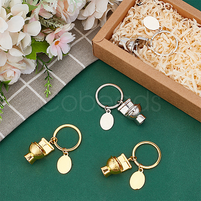 4Pcs 2 Styles Zinc Alloy Mini Toilet Pendant Keychain KEYC-PH0002-13-1