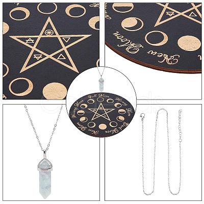 DIY Star Pattern Pendulum Board Dowsing Divination Making Kit DIY-CN0002-36-1