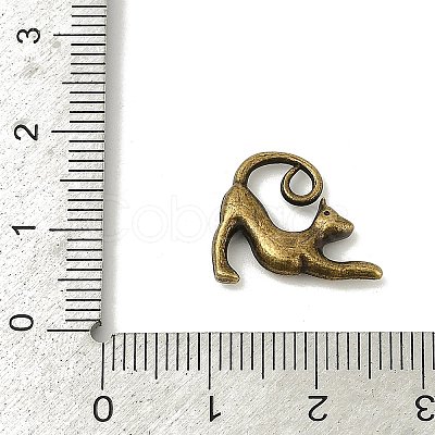 Tibetan Style Alloy Kitten Pendants TIBEP-A22092-AB-FF-1