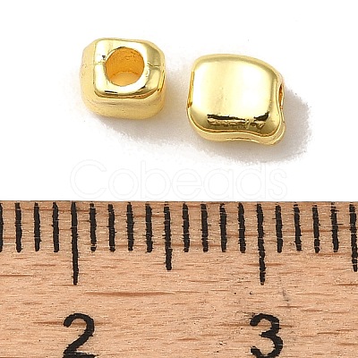 Cuboid Alloy Beads FIND-G066-02G-1