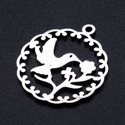Non-Tarnish 201 Stainless Steel Pendants STAS-S105-JN874-1-1