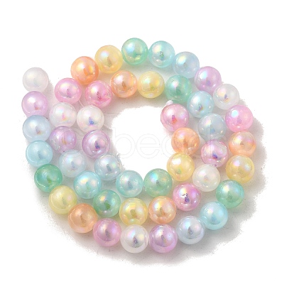 Plating Natural Selenite Beads Strands G-G120-A01-02-06-1