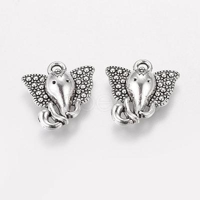 Tibetan Style Alloy Pendants X-TIBEP-E102-AS-1