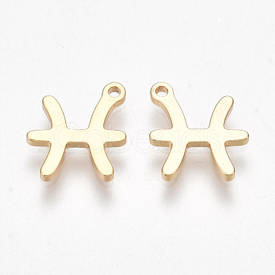 Ion Plating(IP) 304 Stainless Steel Charms LS-STAS-S107-06E-1