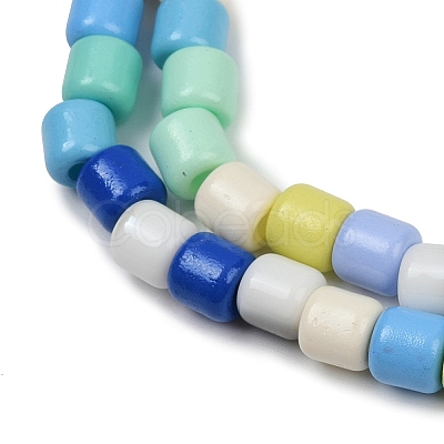 Baking Paint Glass Beads Strands LAMP-S070-06D-1