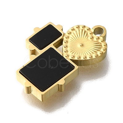 Ion Plating(IP) 304 Stainless Steel Manual Polishing Charms STAS-M059-05G-01-1