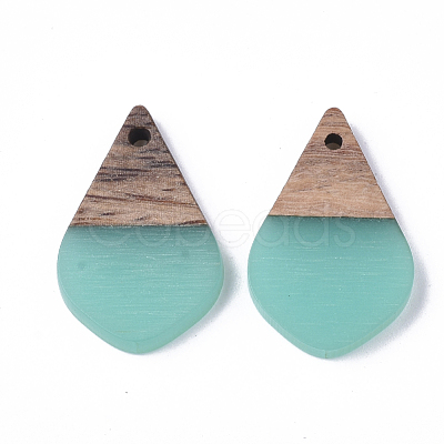 Resin & Walnut Wood Pendants RESI-S358-23B-1