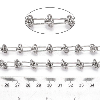 Iron Oval with knot Link Chains CH-N004-14P-1