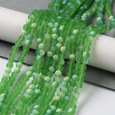 Transparent Glass Beads Strands EGLA-A034-T4mm-MB11-1