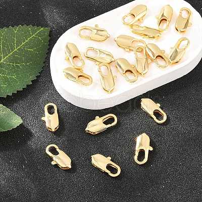 SHEGRACE Brass Lobster Claw Clasps XGR0008G-09G-1