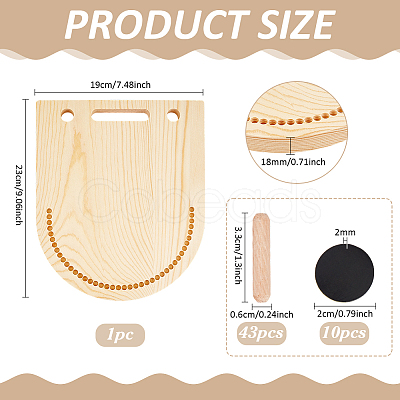 1Pc Arch Wood Crochet Blocking Board for Knitting TOOL-BC0030-43-1
