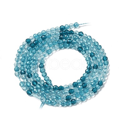 Transparent Glass Beads Strands GLAA-H027-01E-1