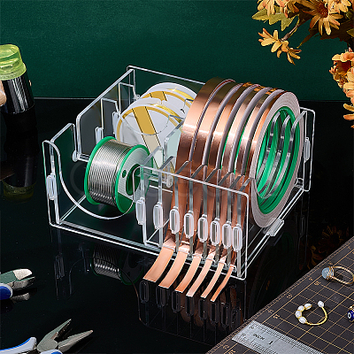 Acrylic Musical Record Organizer Holder ODIS-WH0043-293-1