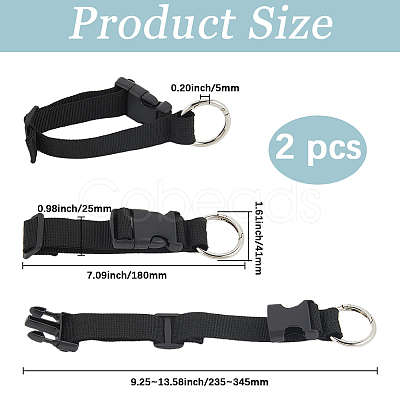 PP Adjustable Luggage Straps AJEW-WH20017-07B-1