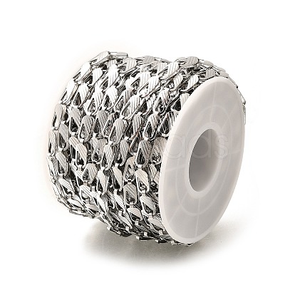 304 Stainless Steel Oval Link Chains CHS-H035-01P-1