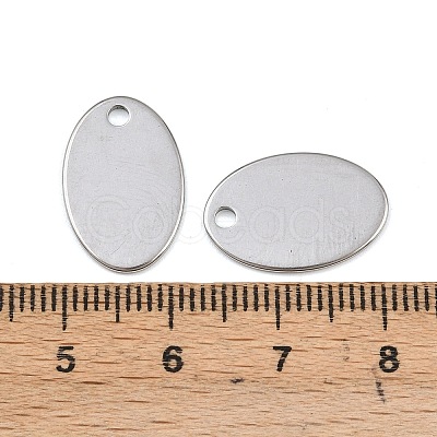 Tarnish Resistant 304 Stainless Steel Stamping Blank Tag Pendants STAS-S028-02-1