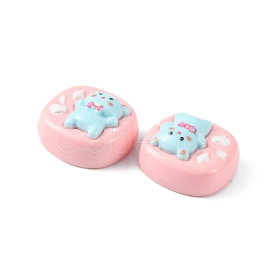 Opaque Cute Cartoon Resin Cabochons CRES-O006-06D-1
