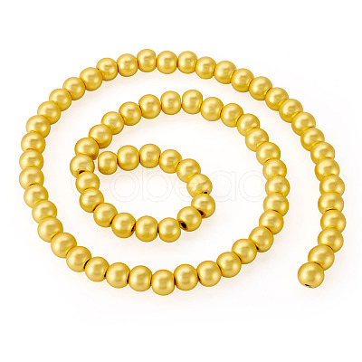 150Pcs 2 Strands Electroplate Glass Beads Strands EGLA-TA0013-57A-1