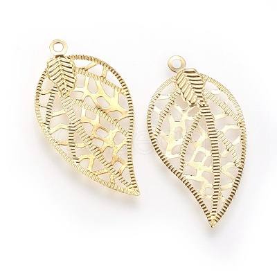 Iron Filigree Pendants X-IFIN-F158-38G-1