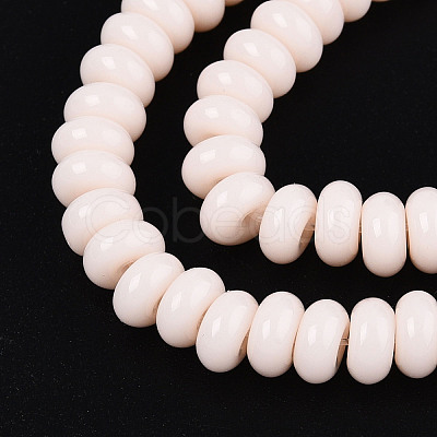Opaque Solid Color Glass Beads Strands GLAA-ZX008-6mm-18H-1