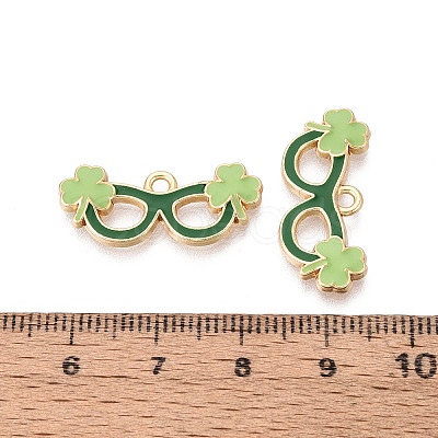 Saint Patrick's Day Alloy Enamel Pendants ENAM-T024-44A-G-1
