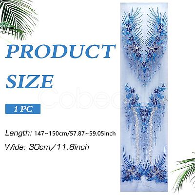 Polyester Embroidery Sew on Appliques DIY-WH0656-37C-1