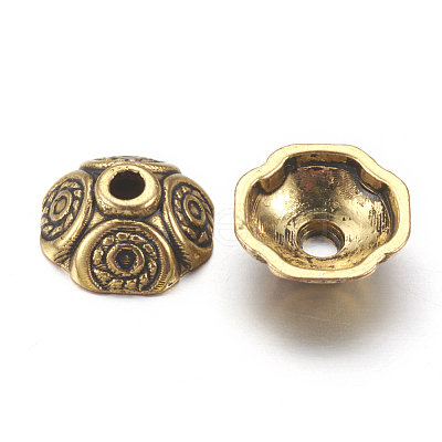 Tibetan Style Bead Caps LS-GLF0652Y-NF-1