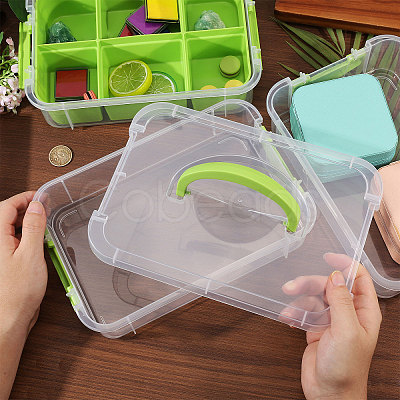 3 Layers Plastic Handled Organizers Boxes CON-WH0095-212B-1
