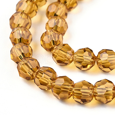 Transparent Glass Bead Strands X-GLAA-R166-4mm-01H-1