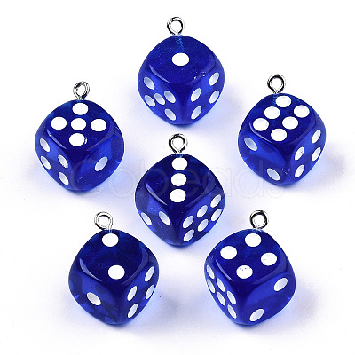 Transparent Epoxy Resin Pendants CRES-N025-12A-A01-1