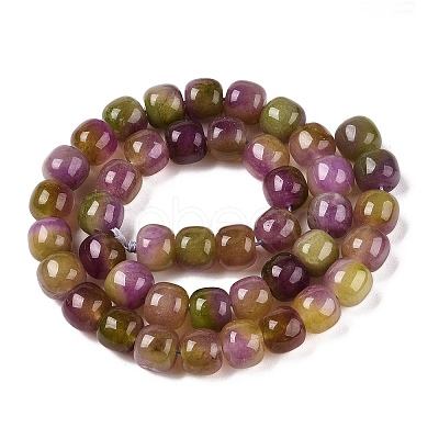 Dyed Natural White Jade Beads Strands G-T138-D14-1