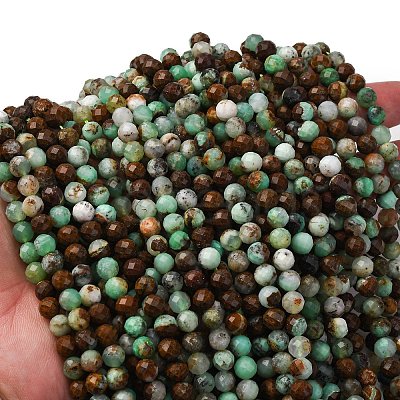 Natural Serpentine Beads Strands G-RM250101-D8-6mm-1