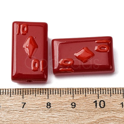 Baking Paint Glass Enamel Beads LAMP-Q045-07I-1