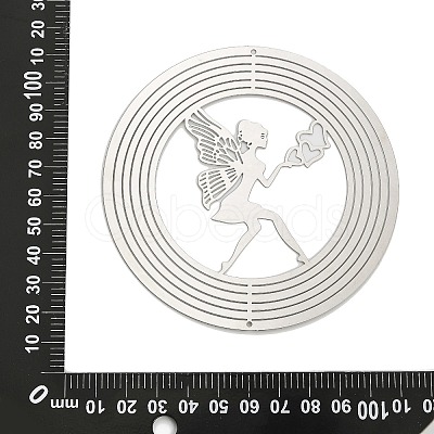 201 Stainless Steel Laser Cut Connector Charms STAS-Z116-01P-01-1