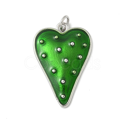 Brass Enamel Pendants KK-Q098-22P-01-1