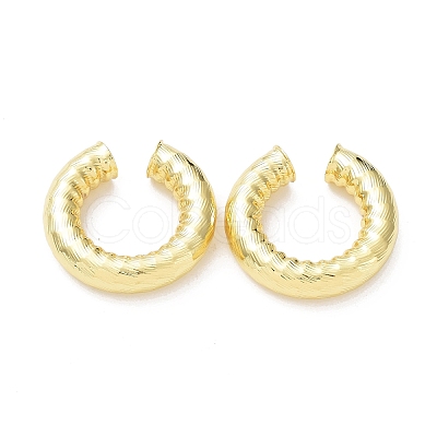 Rack Plating Brass Cuff Earrings for Women EJEW-G352-09G-1