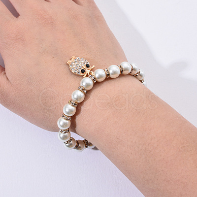 Alloy & Crystal Rhinestone Charm Bracelets FS-WGAEA4B-01-1
